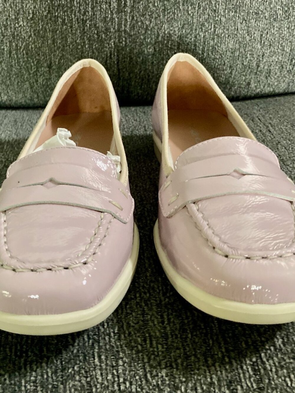 Share Rizzoli Italian Lavender leather women's flats, loafers, shoes Euro 37 US